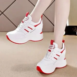 Doiljoi Women Fashion Platform Lace-Up Sneakers