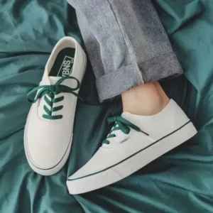 Doiljoi Fashion Solid Color Breathable Canvas Shoes