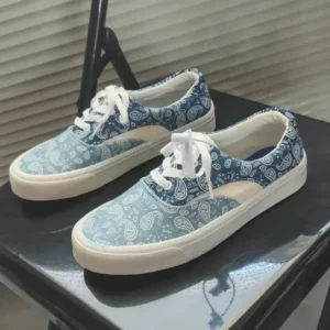 Doiljoi Vintage Breathable Printed Canvas Shoes