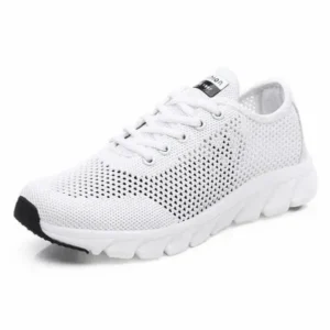 Doiljoi Women Fashion Sports Lace Up Hollow Design Mesh Breathable Sneakers