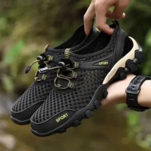 Doiljoi Men Fashion Mesh Wear-Resistant Hiking Sneakers