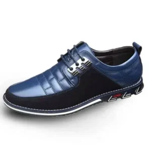 Doiljoi Men Casual Check Pu Shoes