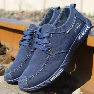 Doiljoi Men Casual Breathable Low Top Canvas Shoes