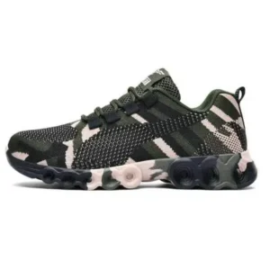 Doiljoi Couple Casual Camouflage Pattern Lace Up Design Breathable Sneakers