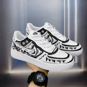 Doiljoi Men Fashion Graffiti Breathable Sneakers