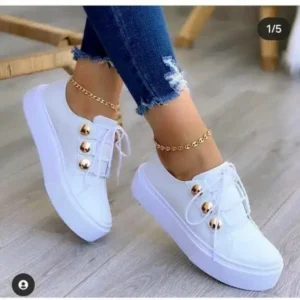 Doiljoi Women Plus Size Casual Platform Sneakers