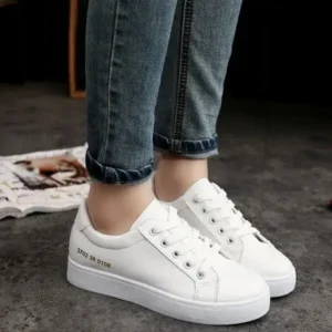 Doiljoi Summer Women Fashion Casual Solid Color Thick-Soled Canvas Sneakers