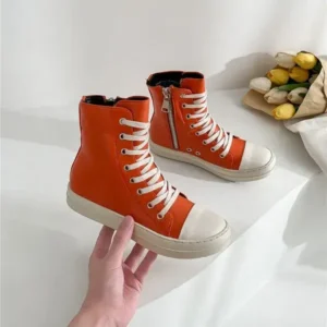 Doiljoi Orange Up Platform High Top Casual Shoes